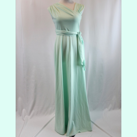 Vintage Dresses & Skirts - 3/$60 Vintage 1970s Asymmetrical Belt Formal Dress